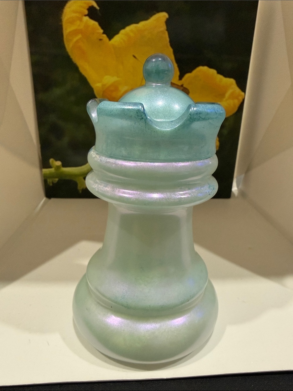 Resin Decorative Chess Rook Container